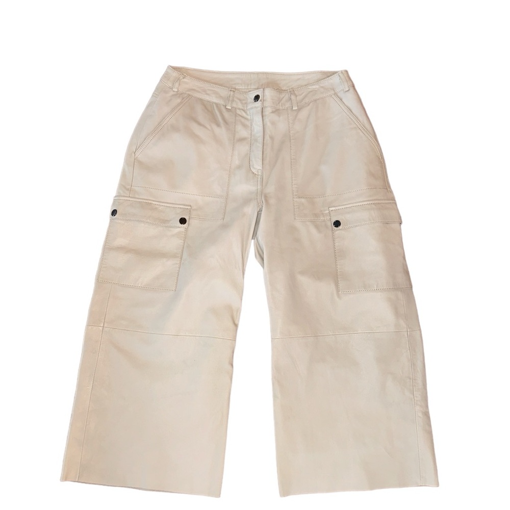 NWT BOD & CHRISTENSEN Nadine baby breath Leather Cargo Pants